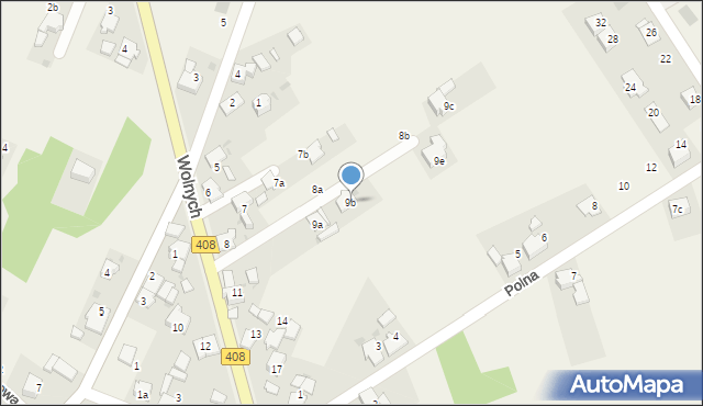 Stare Koźle, Braci Wolnych, 9b, mapa Stare Koźle