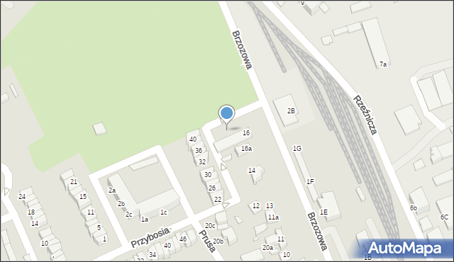 Stargard, Brzozowa, 20, mapa Stargard