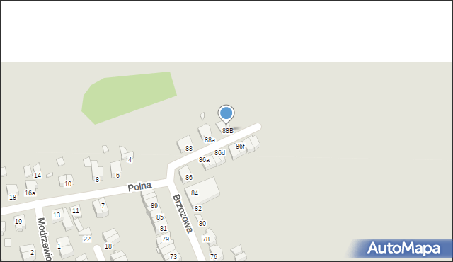 Stargard, Brzozowa, 88B, mapa Stargard