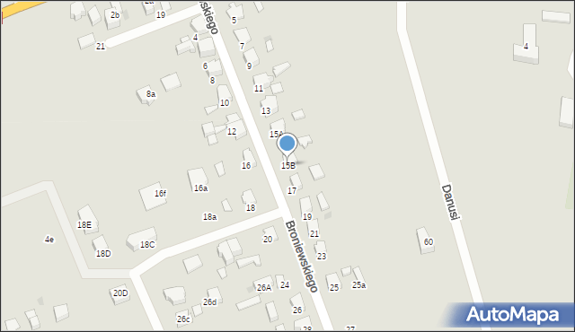 Starogard Gdański, Broniewskiego Władysława, 15B, mapa Starogard Gdański