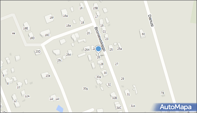 Starogard Gdański, Broniewskiego Władysława, 26, mapa Starogard Gdański