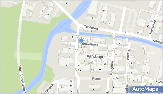 Starogard Gdański, Browarowa, 2, mapa Starogard Gdański