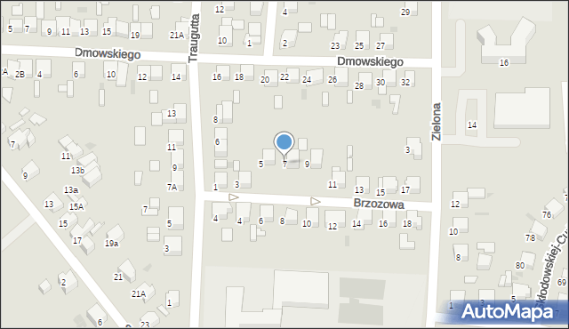 Starogard Gdański, Brzozowa, 7, mapa Starogard Gdański