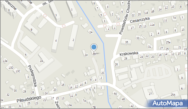 Stary Sącz, Braterstwa Ludów, 2D, mapa Stary Sącz