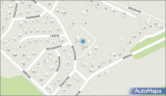 Stary Sącz, Brzozowa, 4, mapa Stary Sącz