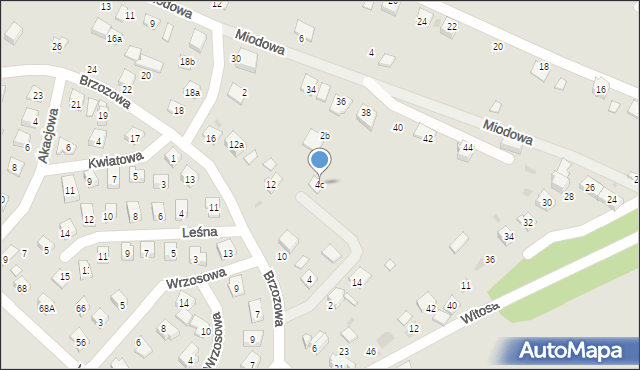 Stary Sącz, Brzozowa, 4c, mapa Stary Sącz