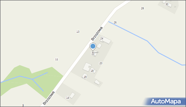 Staszkówka, Brzozowa, 22, mapa Staszkówka