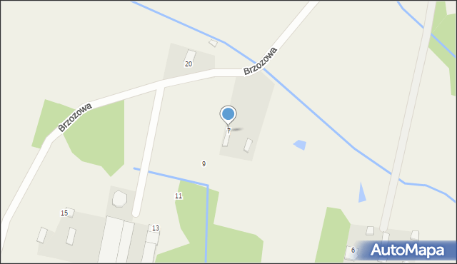 Stefanówka, Brzozowa, 7, mapa Stefanówka