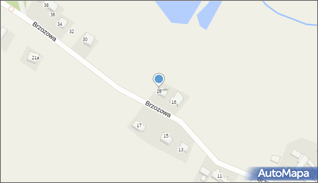 Stobno, Brzozowa, 18, mapa Stobno