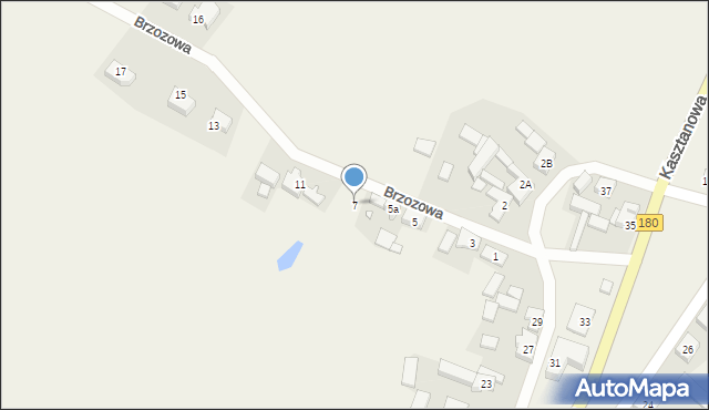 Stobno, Brzozowa, 7, mapa Stobno