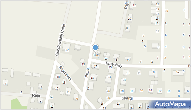 Strzebielino, Brzechwy Jana, 12a, mapa Strzebielino