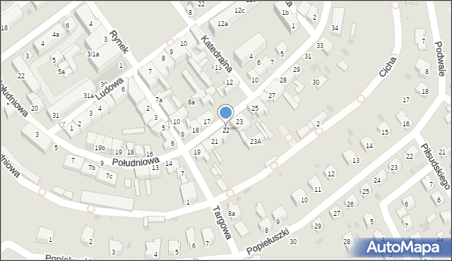 Strzelce Krajeńskie, Brygady Saperów, 22, mapa Strzelce Krajeńskie