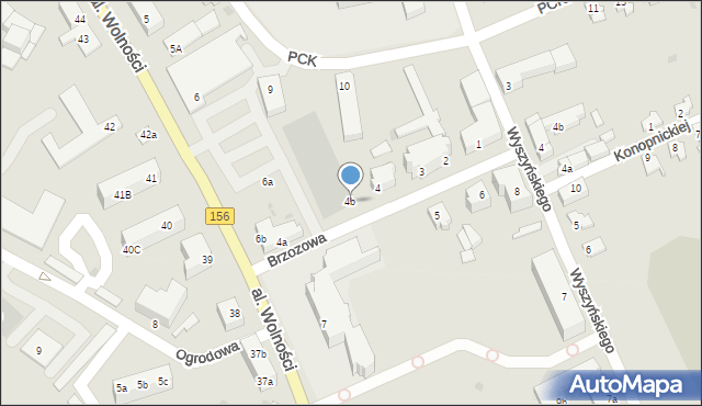 Strzelce Krajeńskie, Brzozowa, 4b, mapa Strzelce Krajeńskie