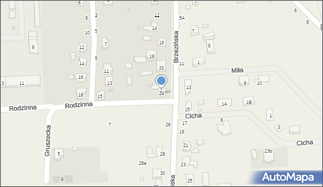 Strzelce Opolskie, Brzezińska, 24, mapa Strzelce Opolskie