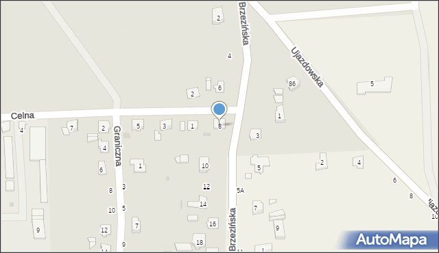 Strzelce Opolskie, Brzezińska, 8, mapa Strzelce Opolskie