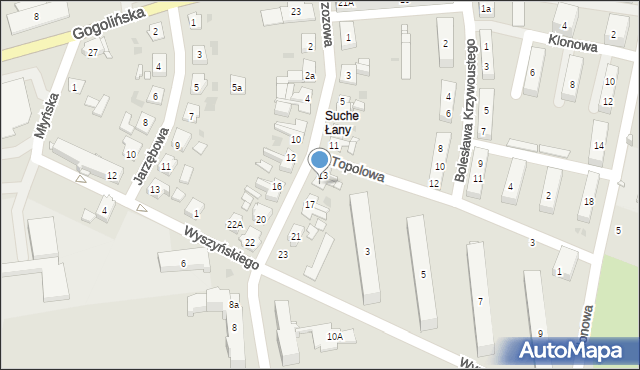 Strzelce Opolskie, Brzozowa, 15, mapa Strzelce Opolskie