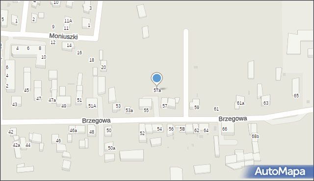 Strzelin, Brzegowa, 57a, mapa Strzelin