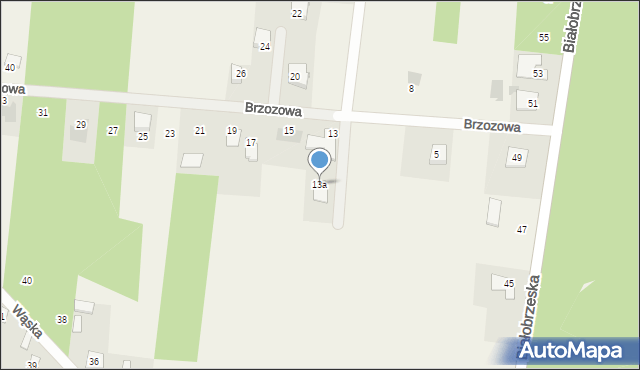 Sucha, Brzozowa, 13a, mapa Sucha