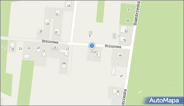 Sucha, Brzozowa, 7, mapa Sucha