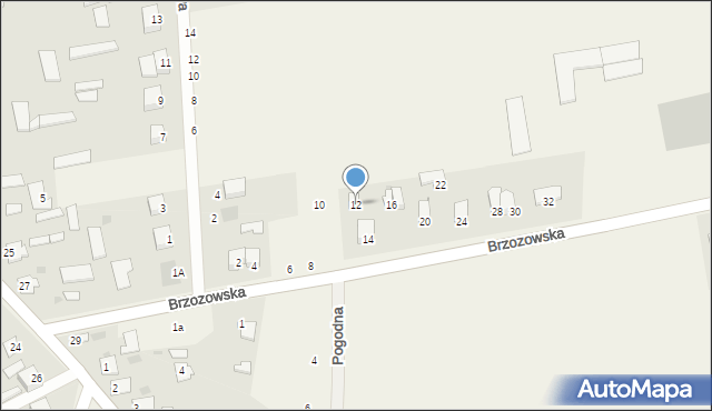 Suchożebry, Brzozowska, 12, mapa Suchożebry
