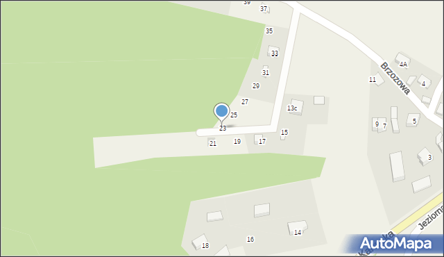 Sulęczyno, Brzozowa, 23, mapa Sulęczyno