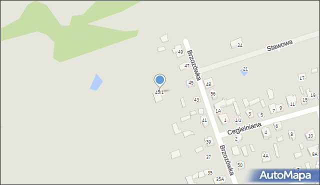 Supraśl, Brzozówka, 45/1, mapa Supraśl