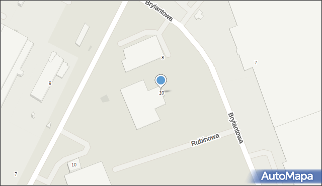 Suwałki, Brylantowa, 10, mapa Suwałk