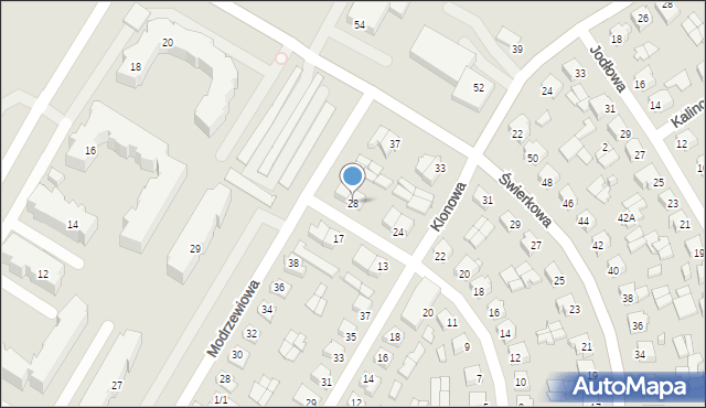 Suwałki, Brzozowa, 28, mapa Suwałk