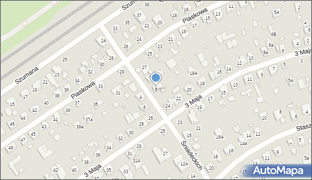 Swarzędz, Braci Śniadeckich Jana i Jędrzeja, 9, mapa Swarzędz