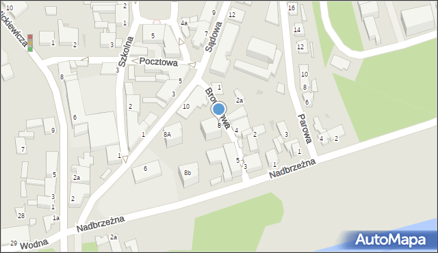 Świecie, Browarowa, 8, mapa Świecie