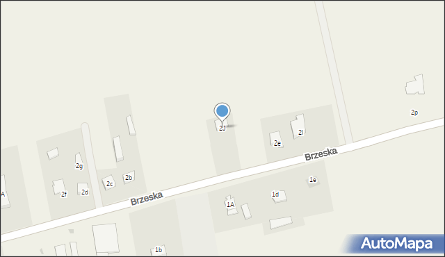 Świerczów, Brzeska, 2J, mapa Świerczów