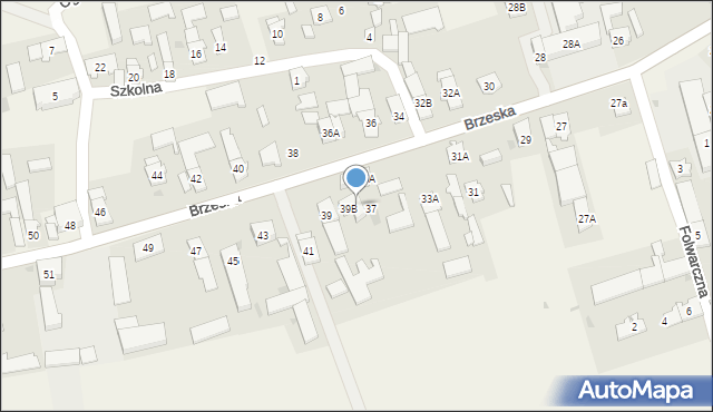 Świerczów, Brzeska, 39A, mapa Świerczów