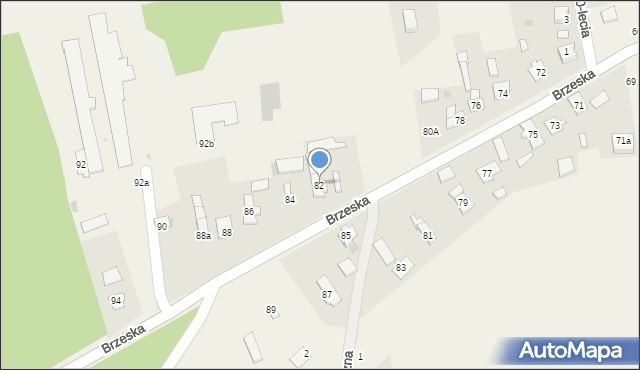 Świerczów, Brzeska, 82, mapa Świerczów