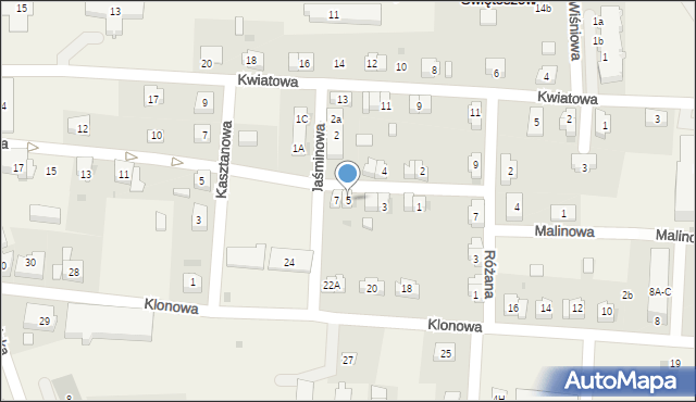 Świętoszów, Brzozowa, 5, mapa Świętoszów