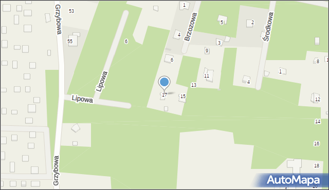 Świniotop, Brzozowa, 17, mapa Świniotop