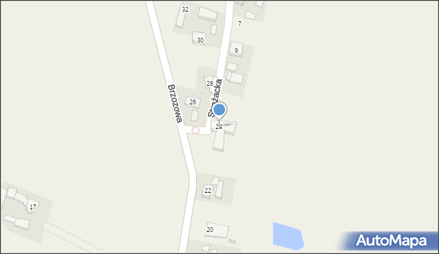 Świnków, Brzozowa, 24, mapa Świnków