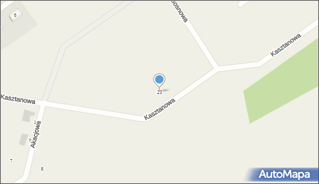 Sząbruk, Brzozowa, 23, mapa Sząbruk