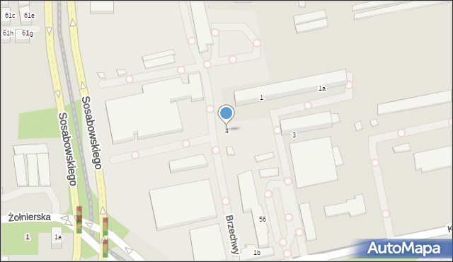 Szczecin, Brzechwy Jana, 4, mapa Szczecina