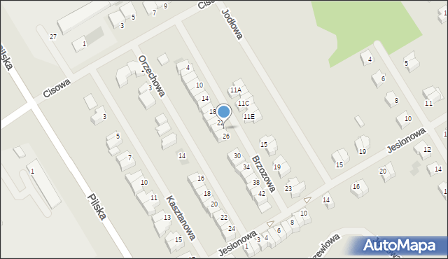 Szczecinek, Brzozowa, 24, mapa Szczecinek