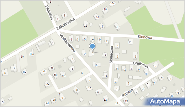 Szczodre, Bratkowa, 1, mapa Szczodre