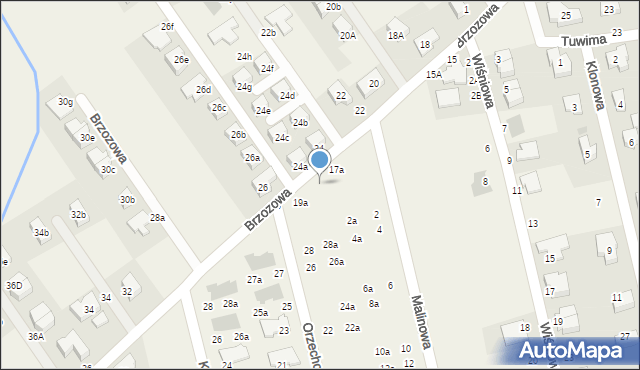 Szczodre, Brzozowa, 19, mapa Szczodre