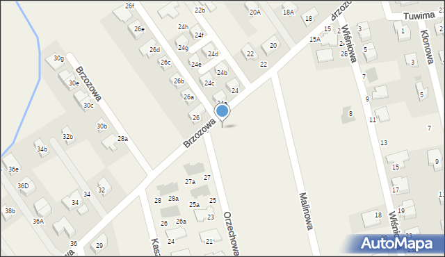 Szczodre, Brzozowa, 19a, mapa Szczodre