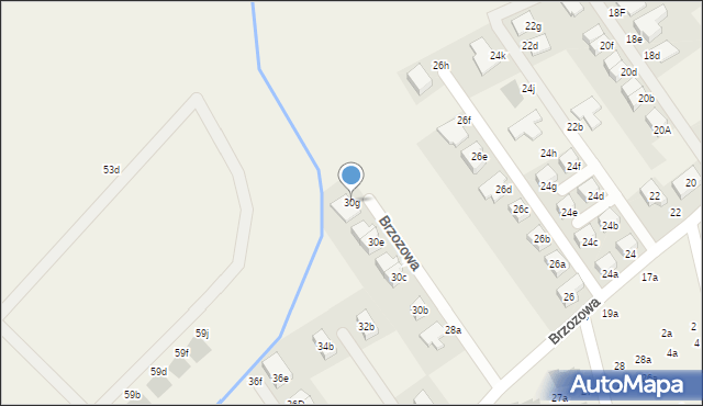 Szczodre, Brzozowa, 30g, mapa Szczodre