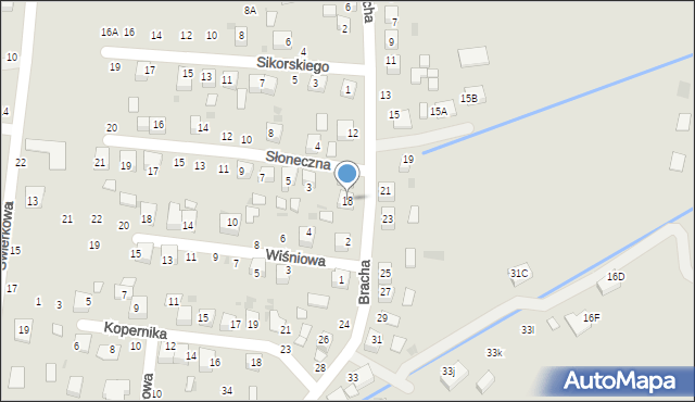 Szczucin, Bracha Mariana, ks., 18, mapa Szczucin