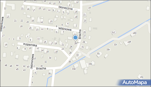 Szczucin, Bracha Mariana, ks., 24, mapa Szczucin