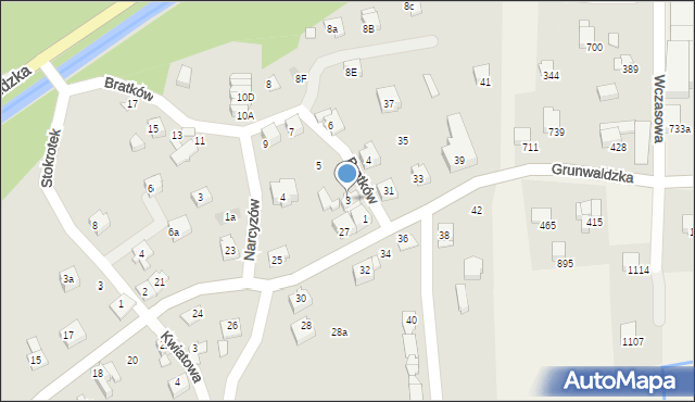 Szczyrk, Bratków, 3, mapa Szczyrk