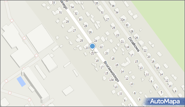 Szczytno, Broniewskiego Władysława, 21, mapa Szczytno