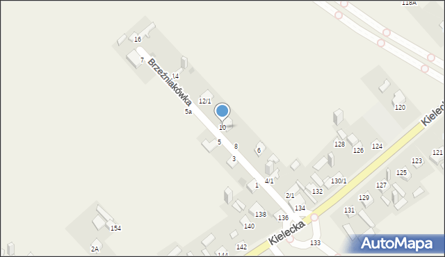Szewna, Brzeźniakówka, 10, mapa Szewna