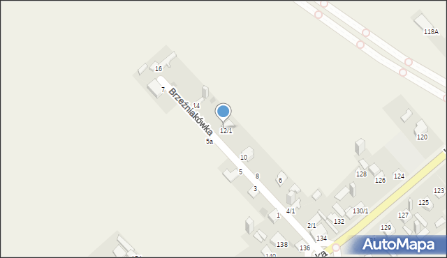 Szewna, Brzeźniakówka, 12/2, mapa Szewna