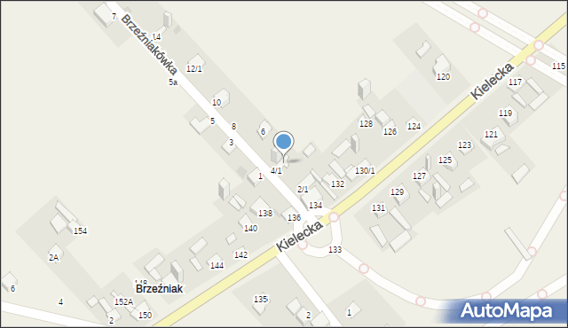 Szewna, Brzeźniakówka, 4/2, mapa Szewna